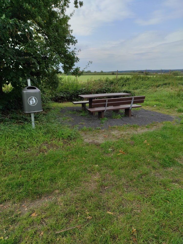 Blick in die Landschaft vom neuen Bliedersdorfer Heuweg