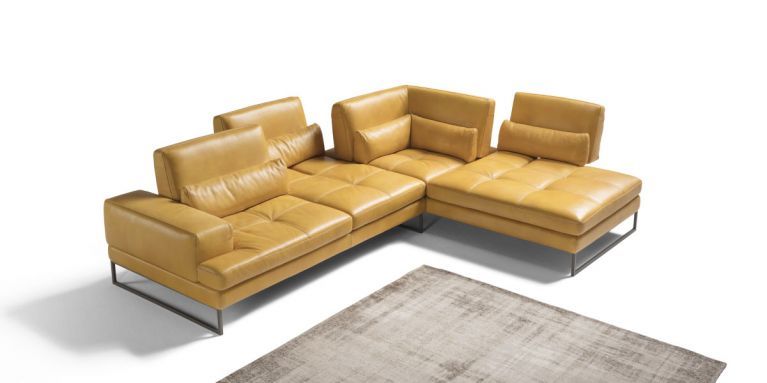 divano ad angolo con poggiatesta regolabile