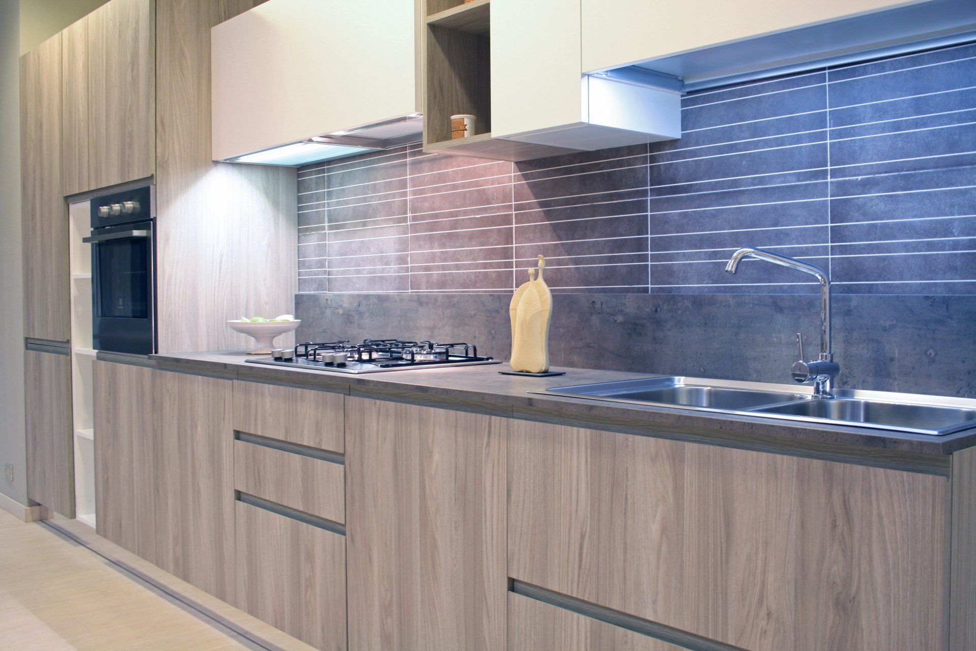 cucina in legno moderna