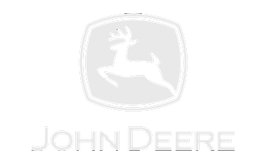 White John Deere logo