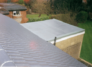 Tiled roof for garden house