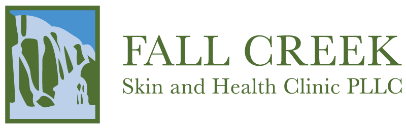 The logo for fall creek skin and health clinic llc