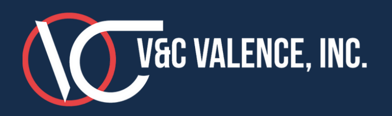 Logo of V&C Valence, Inc. White 