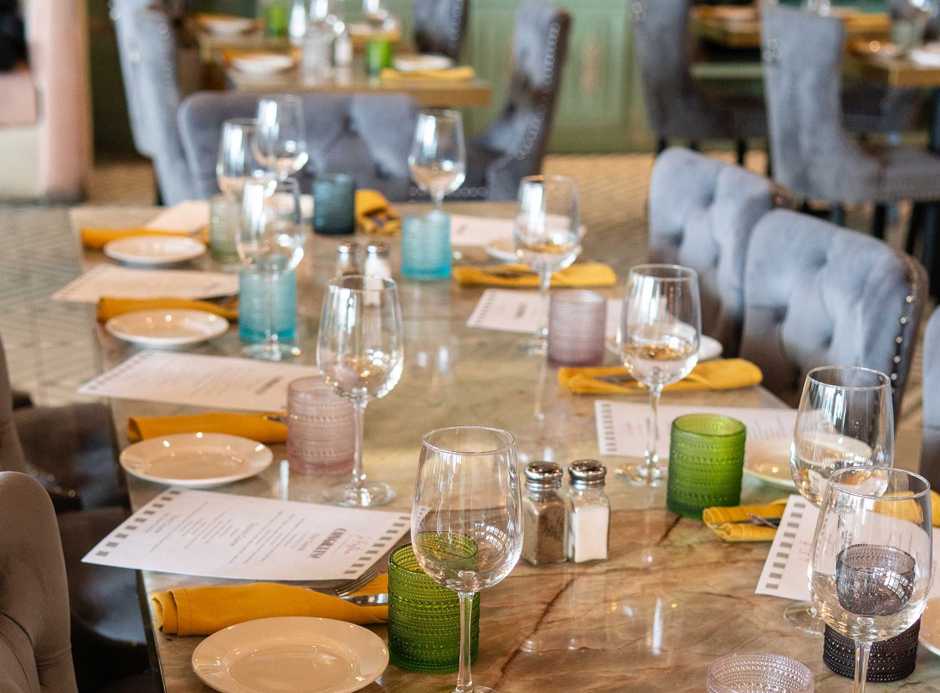 Graduation party table at La Pastaia in Bay Park