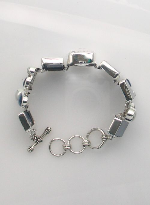 SB BR-041 MLT  (Faceted Quartz, Kyanite, and Pearl)  (reduced from $1427.95)