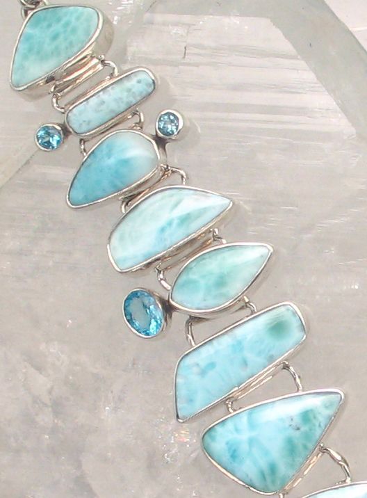 SB BR-117 LAR BT  (Larimar and Blue Topaz)  (Reduced from $1279.95)