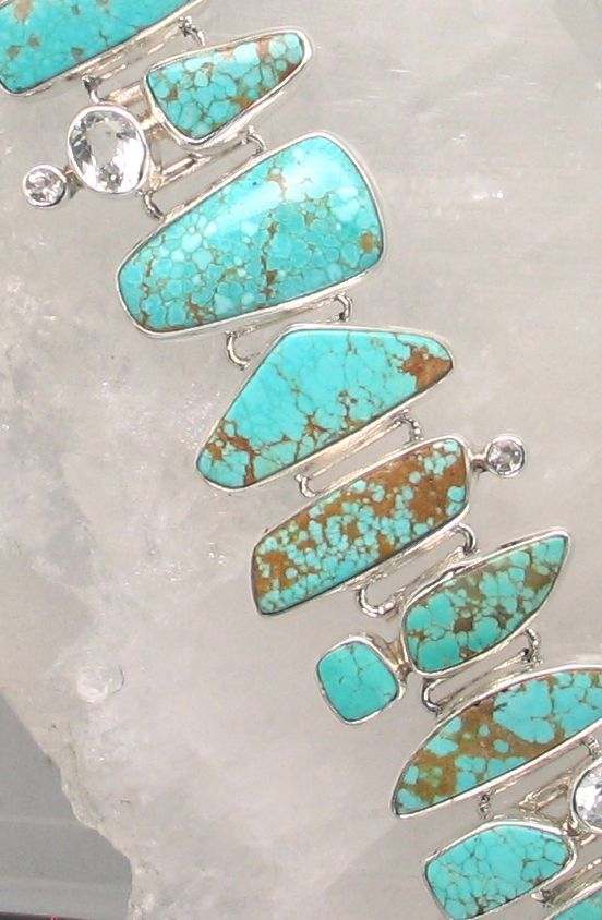 SB BR-147 T TPZ  (Turquoise, White Topaz )  (Reduced from $1079.95)