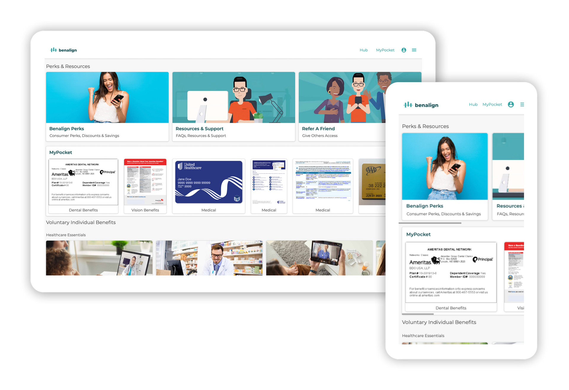 Benalign Hub Marketplace Device Shots