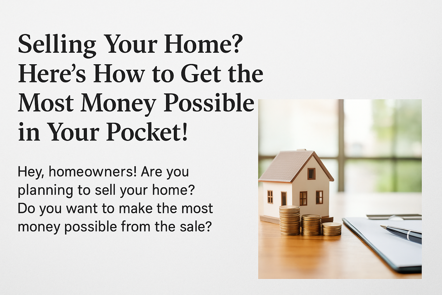 Selling your home here 's how to get the most money possible in your pocket
