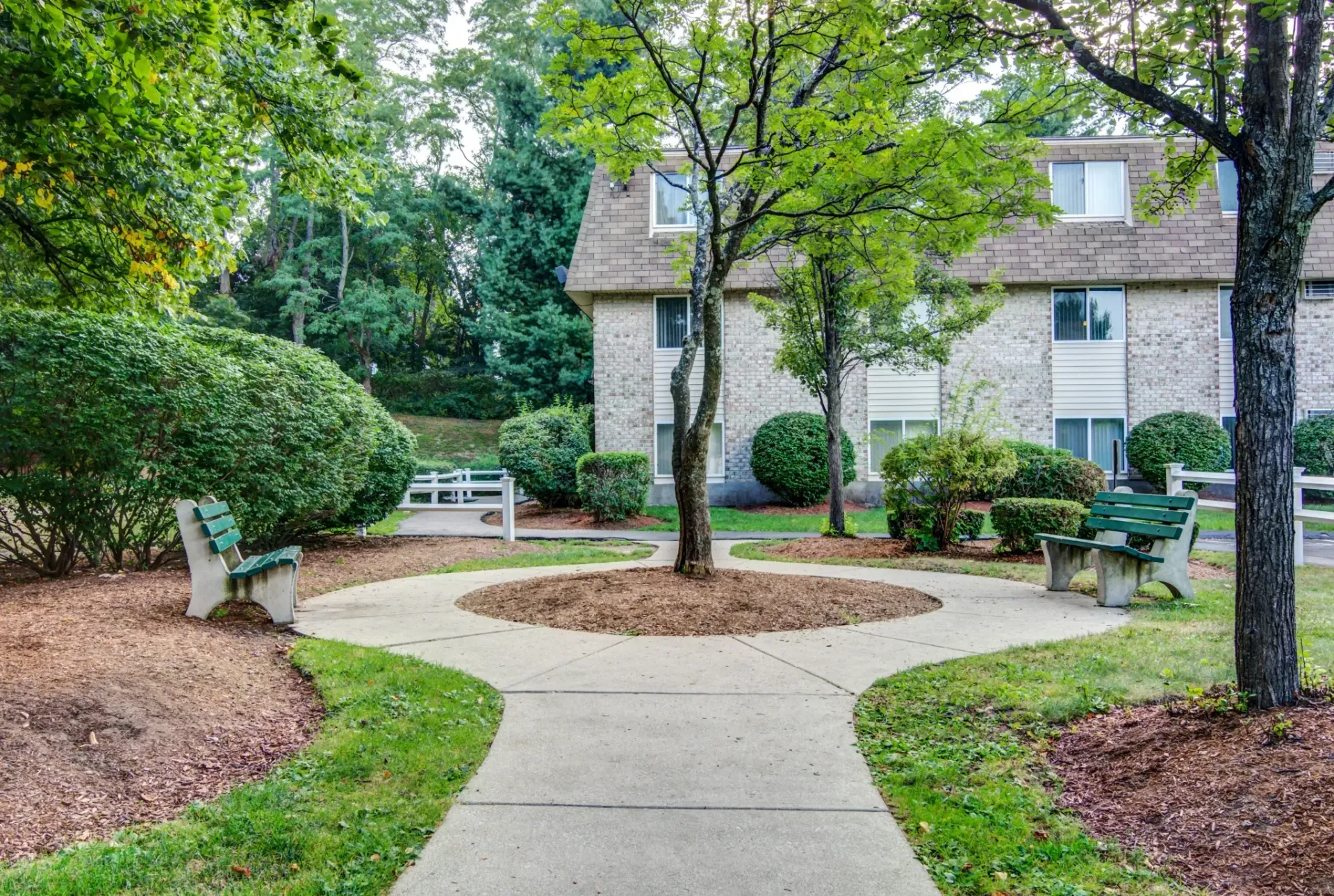 Walking Path at Pine Brook Place Apartments.