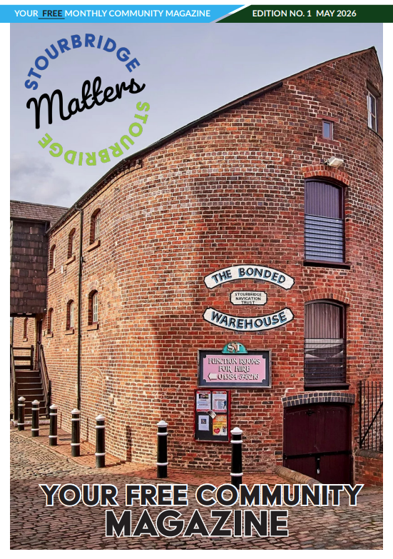 Front cover of the first edition of Stourbridge Matters Magazine.