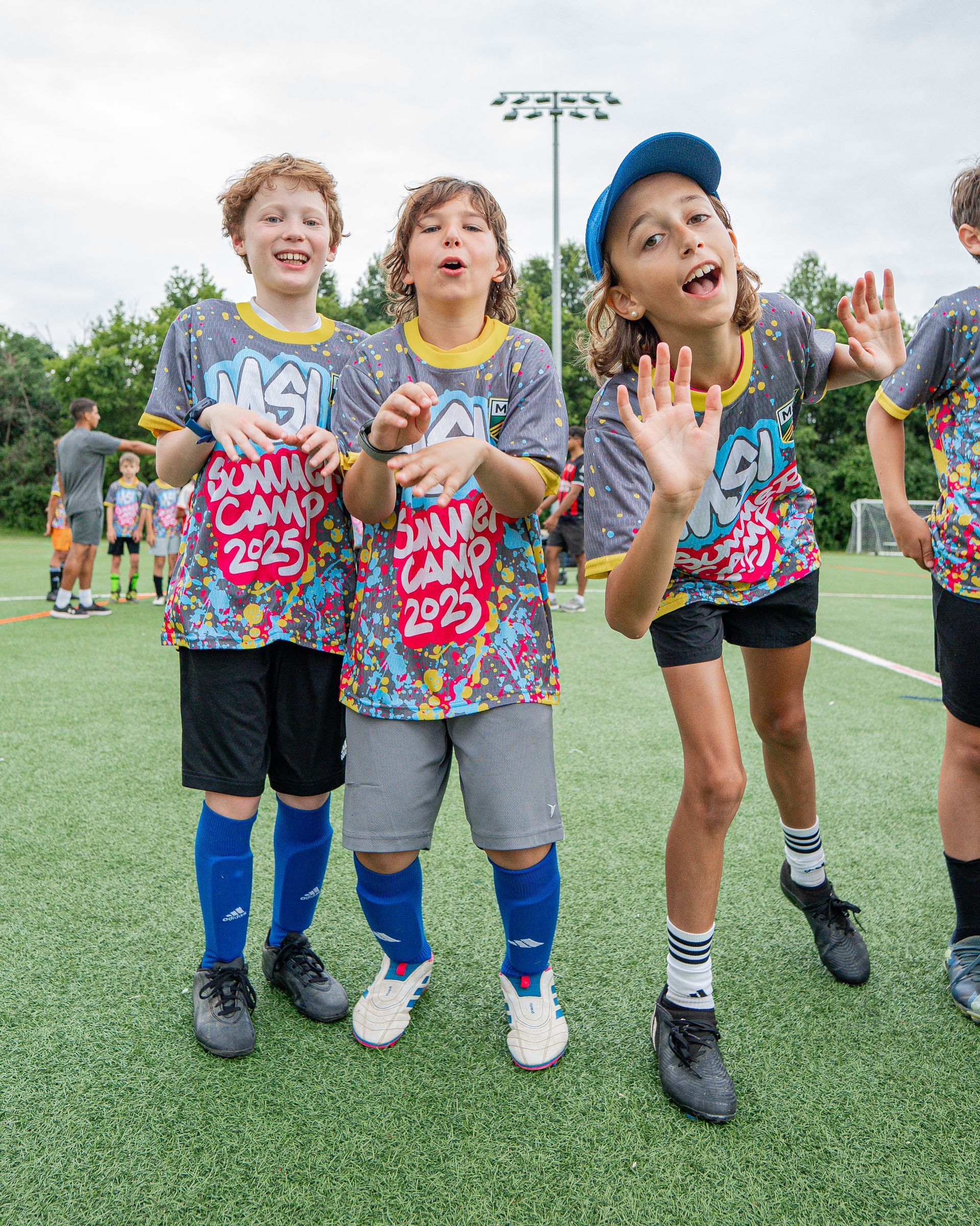 MSI travel players huddling before a game.