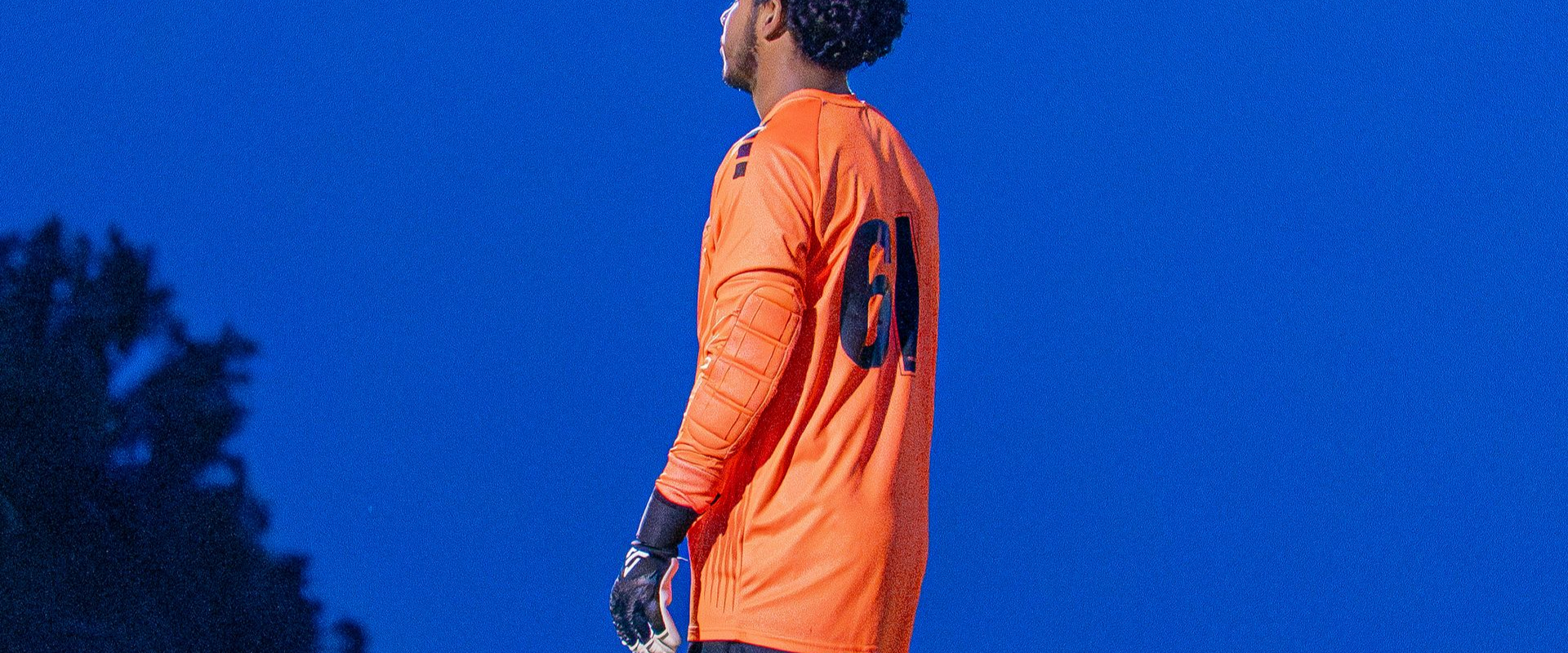 MSI goalkeeper getting ready to make a save in game. 