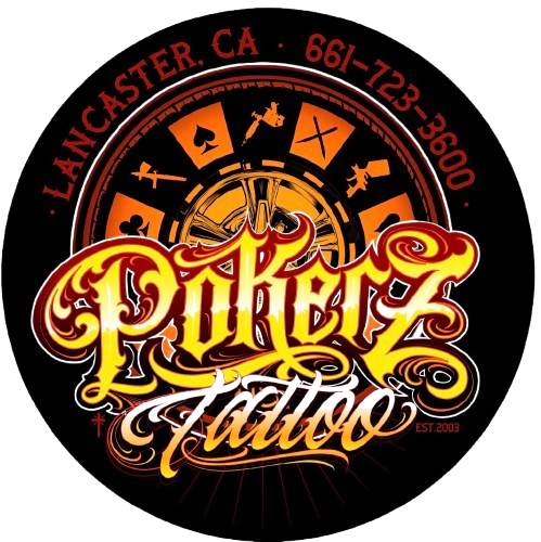 Pokerz tattoo logo