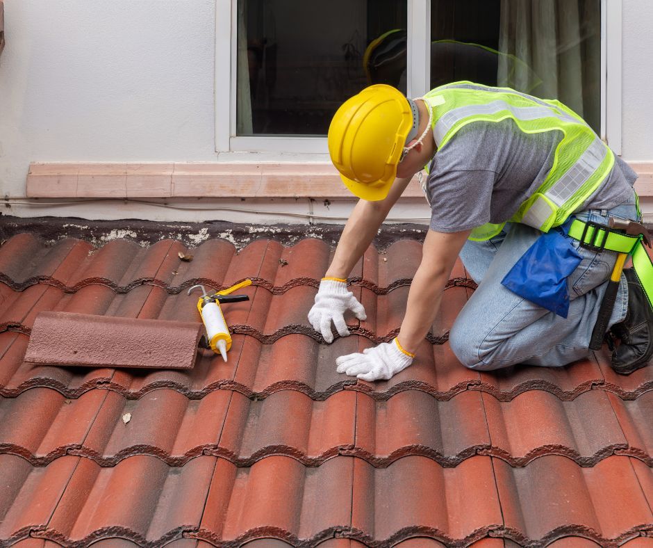 Professional roof tile replacement service