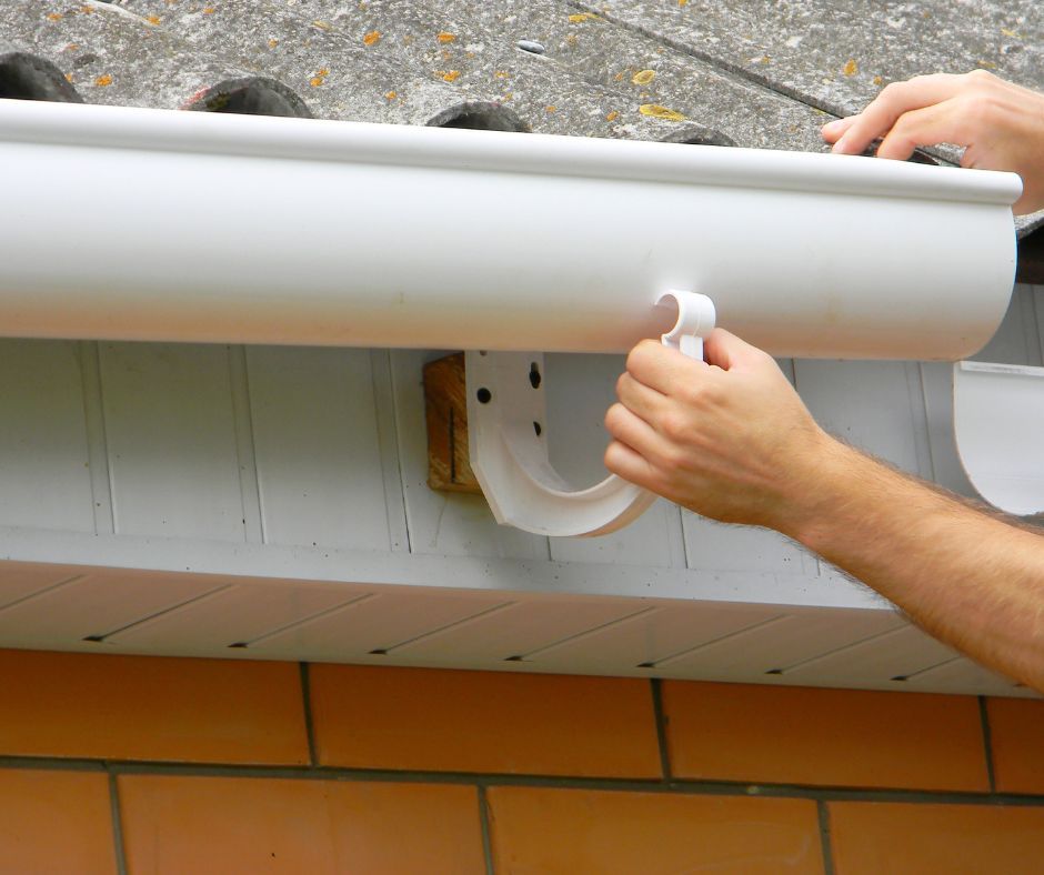 Replacing a roof gutter