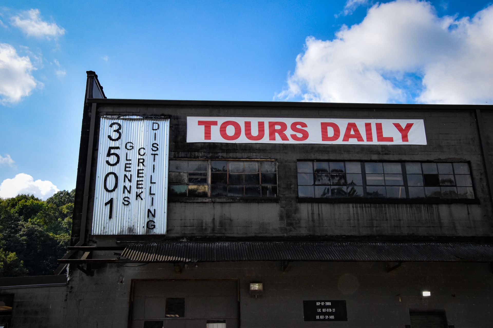 Unique Glenns Creek Distilling building exterior