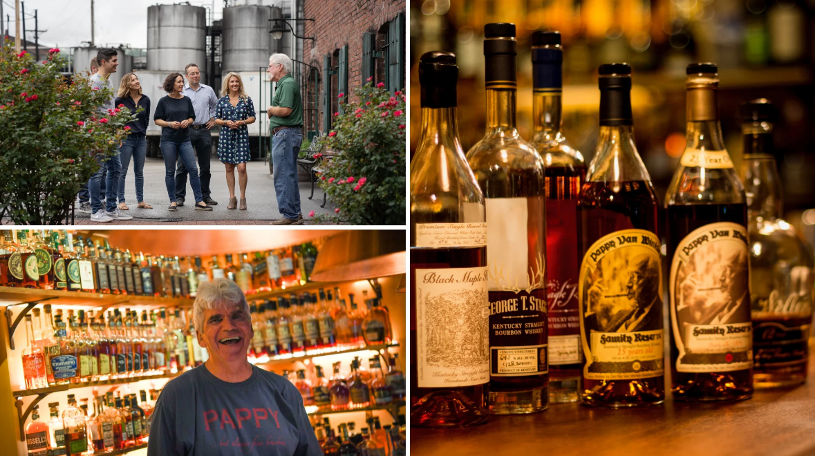 collage of images showing kentucky bourbon tasting experiences