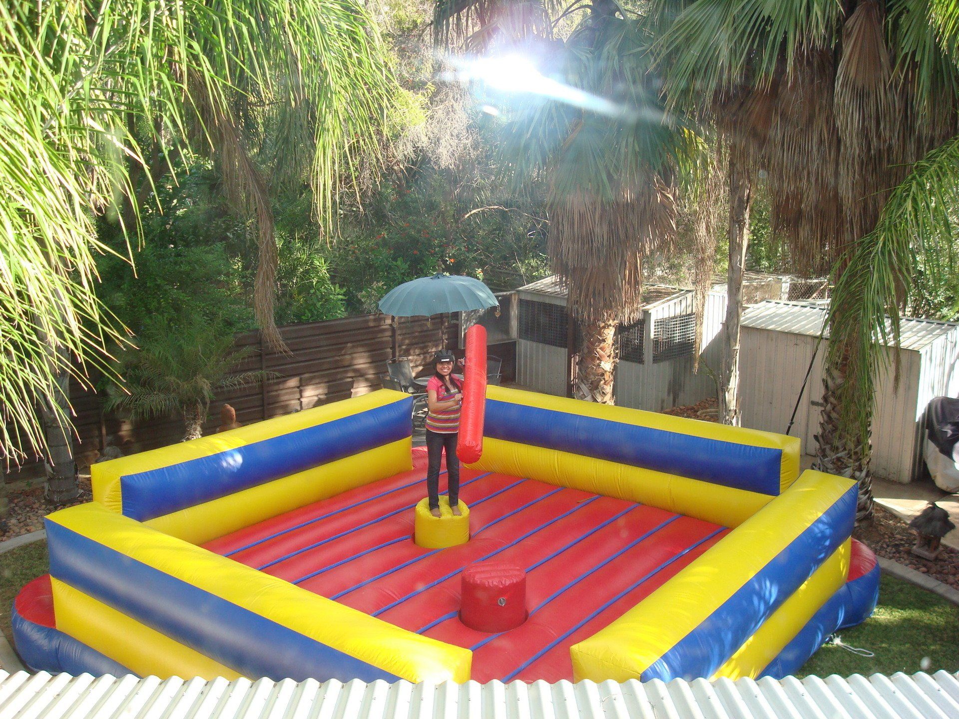 Inflatable bouncy house