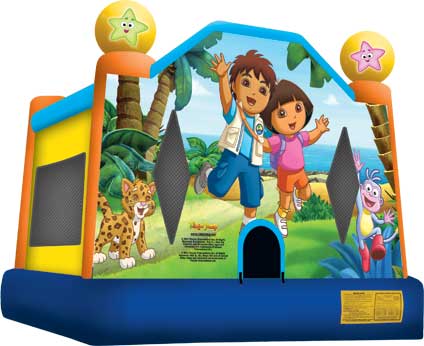 Inflatable bouncy house