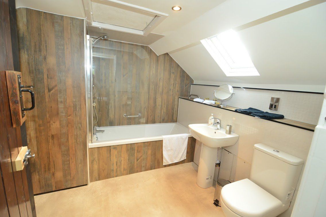 clean, modern bathroom