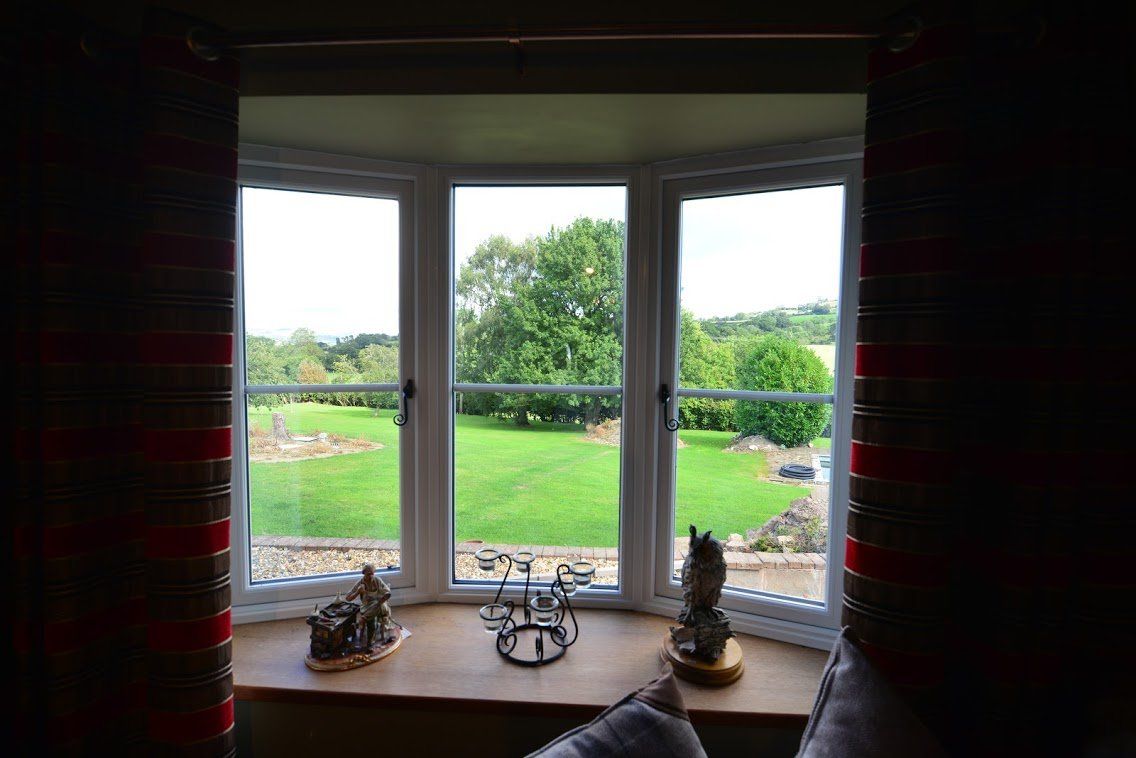 window with scenic view