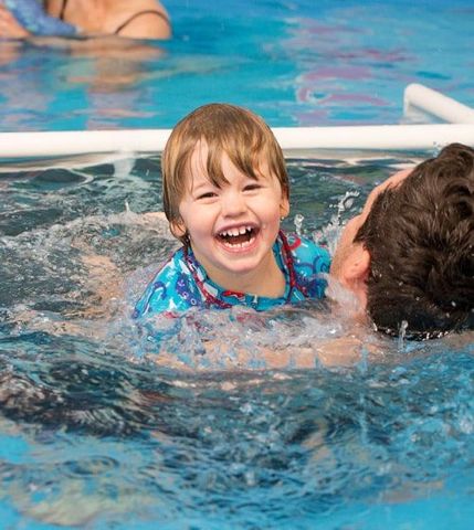 Swimming lesson for toddlers