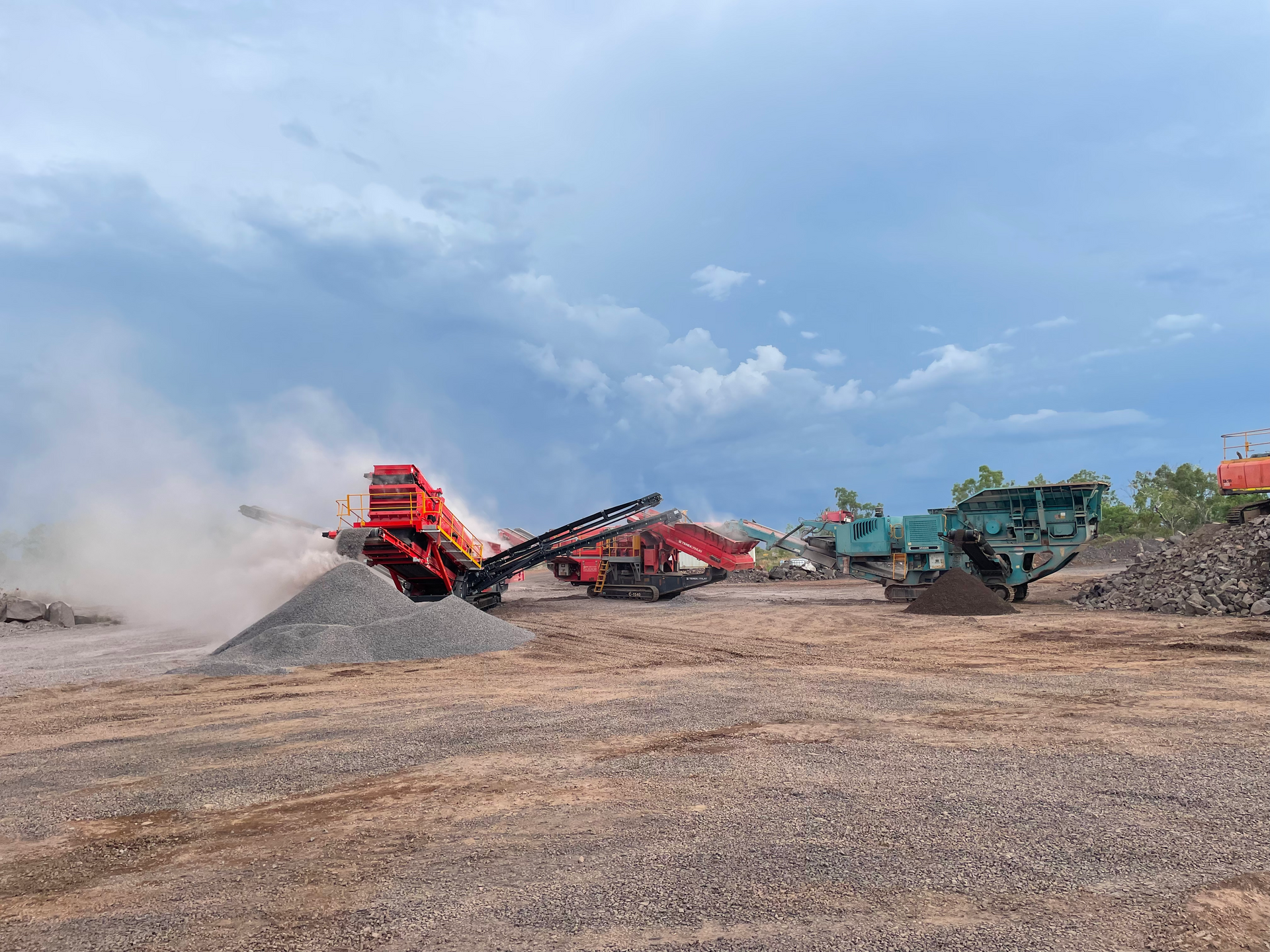 Quarry Extracting Stone — Construction Supplies in Lansdowne, NT