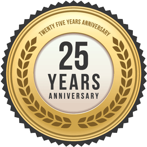 25 year anniversary badge