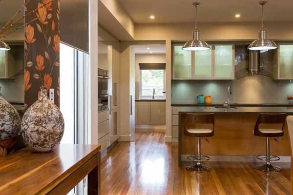 kitchen with modern floors