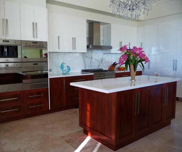 red kitchen