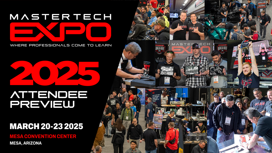 A poster for the mastertech expo 2025 attendee preview