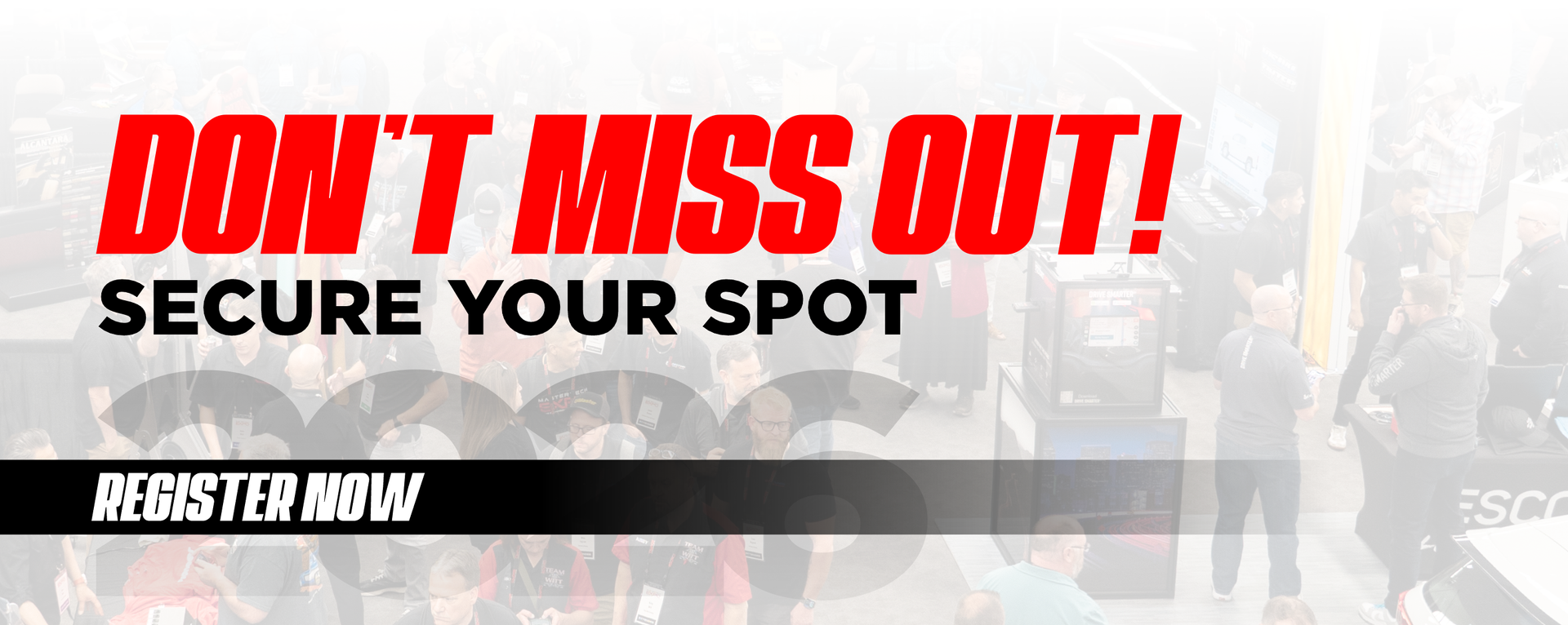Banner ad: Red text 