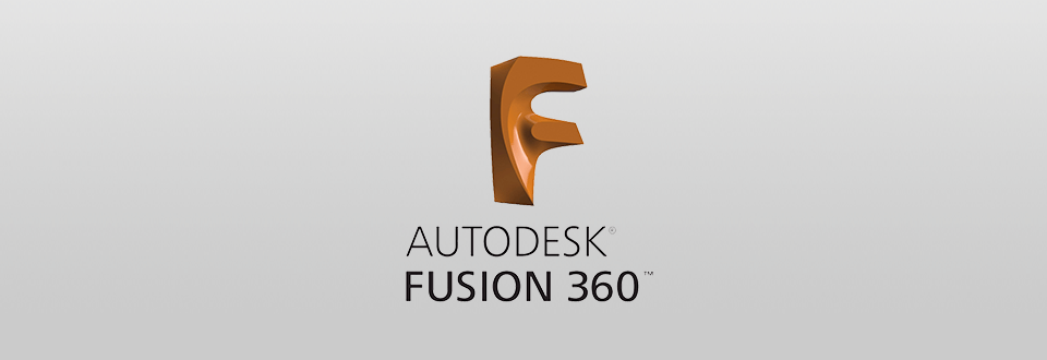 Autodesk Fusion 360 logo with a stylized orange