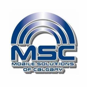 A logo for msc mobile solutions of calgary