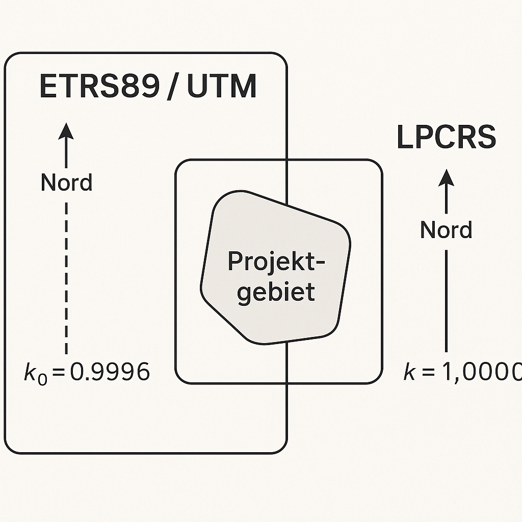 ETRS89/UTM und LPCRS - Genauigkeit in der Ingenieurvermessung