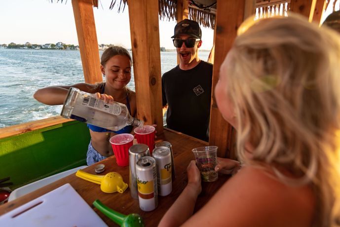 Tiki Party Boat Rental in Ocean City