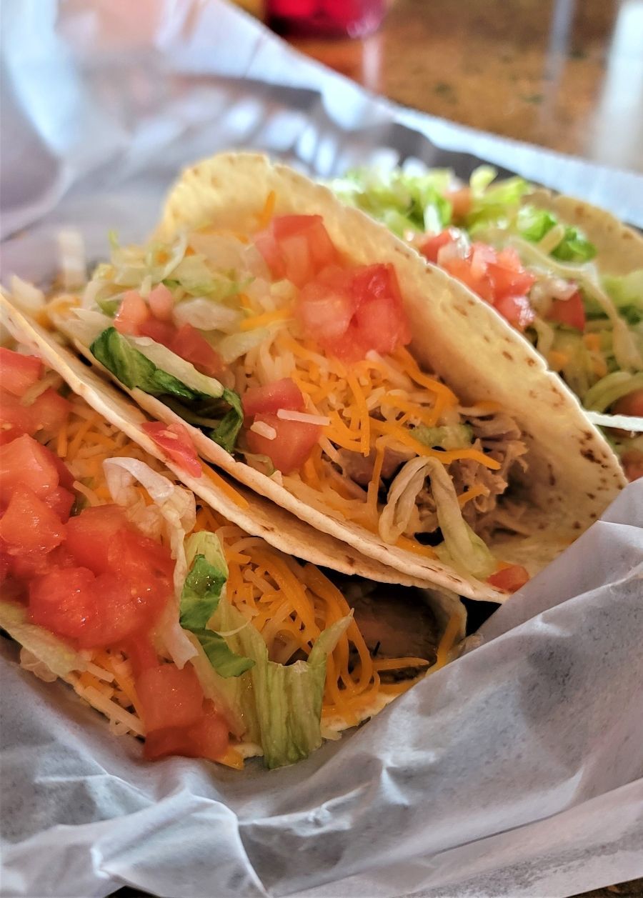 close up of tacos