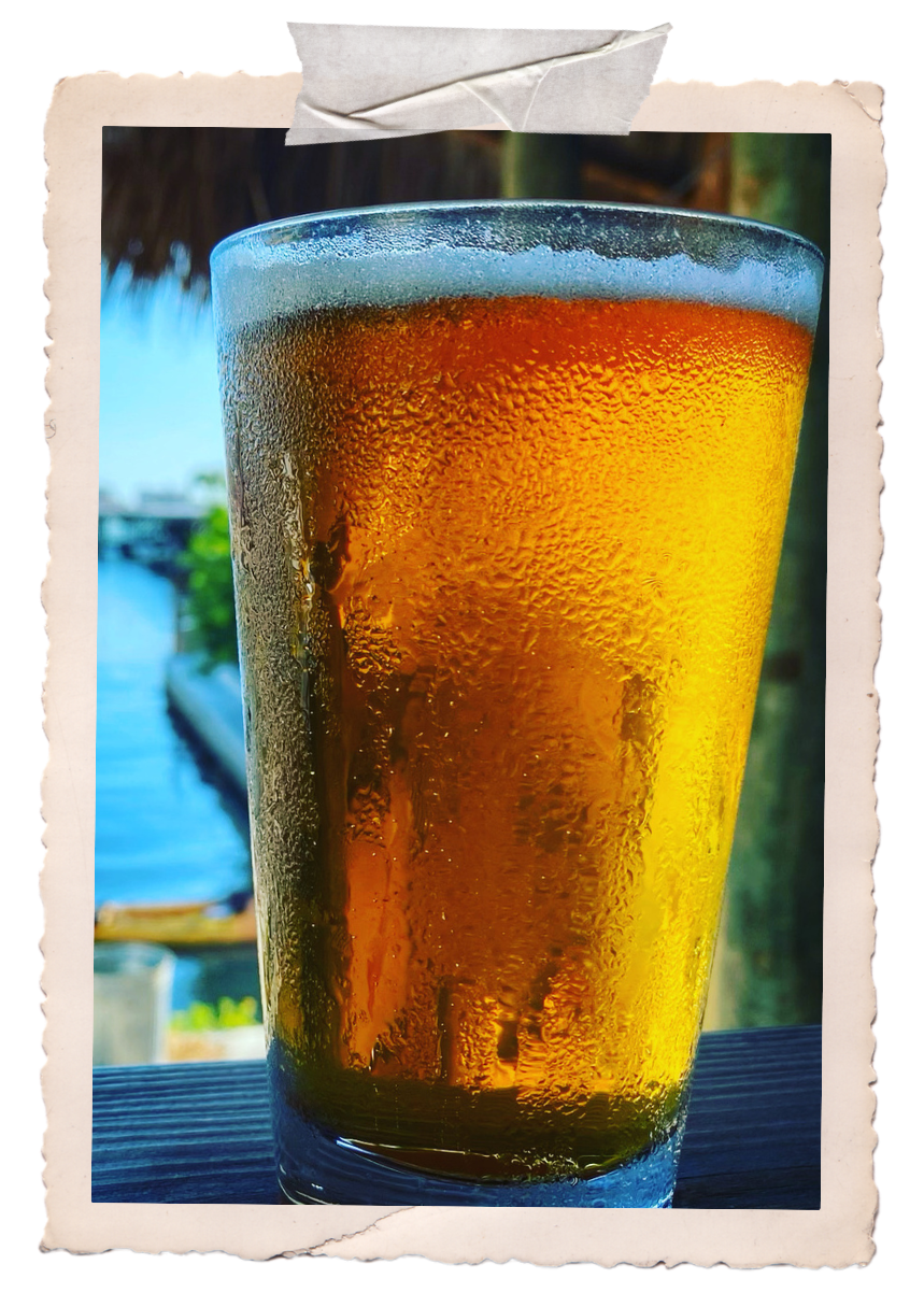 Photo of draft beer in an Angry Pepper pint glass