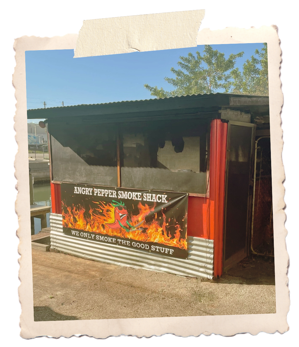 vintage photo of smoke shack