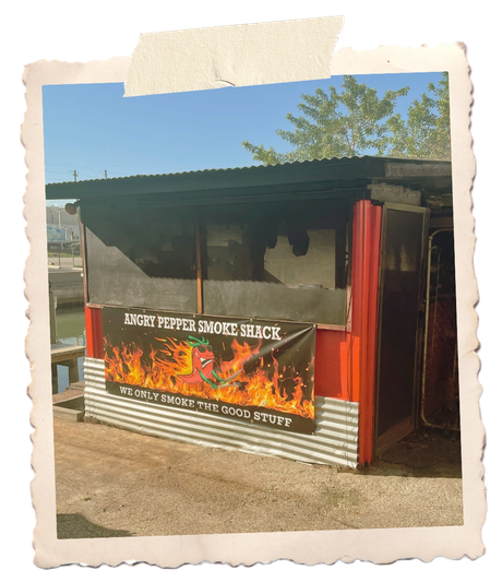 vintage photo of smoke shack