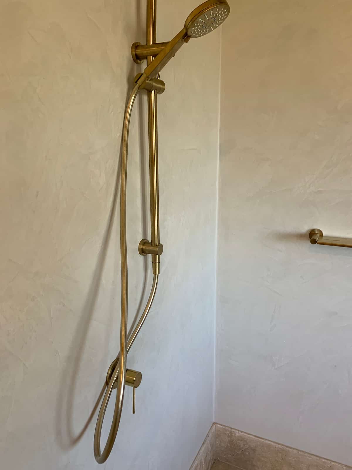 Rough Cement Render In Shower — Gallery in Byron Bay, NSW