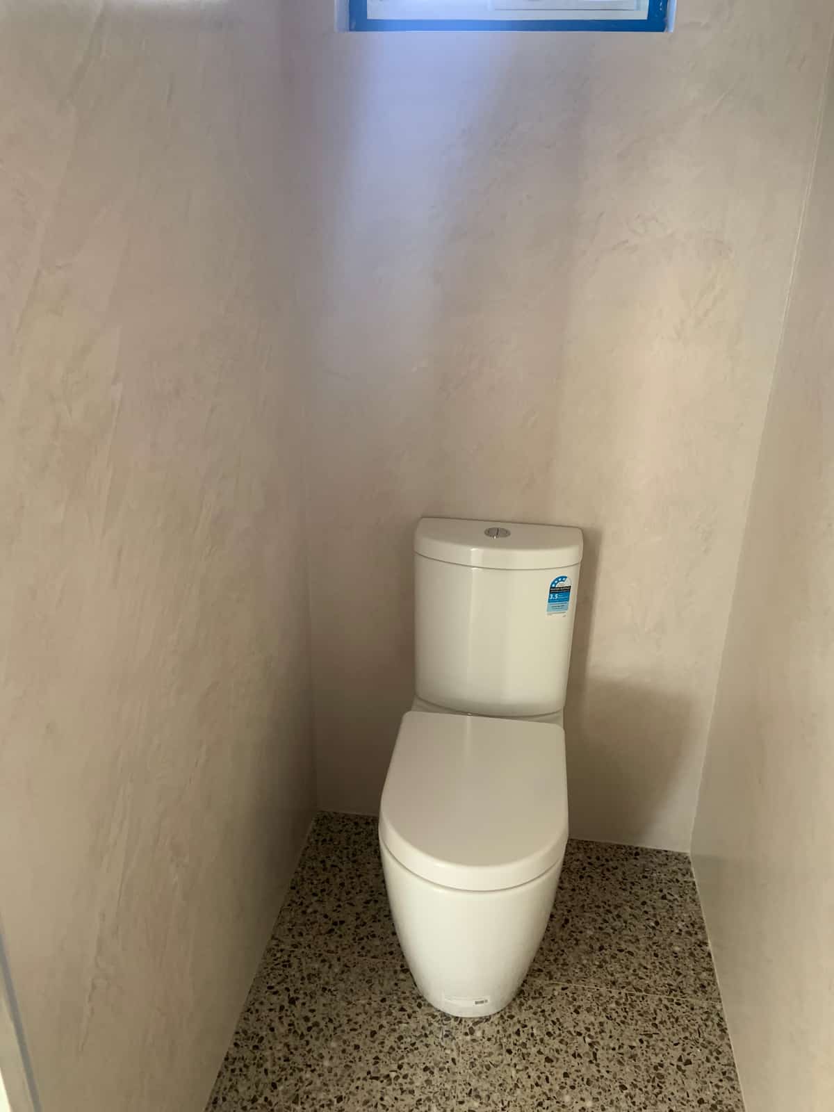 Toilet With Rendered Walls — Gallery in Byron Bay, NSW