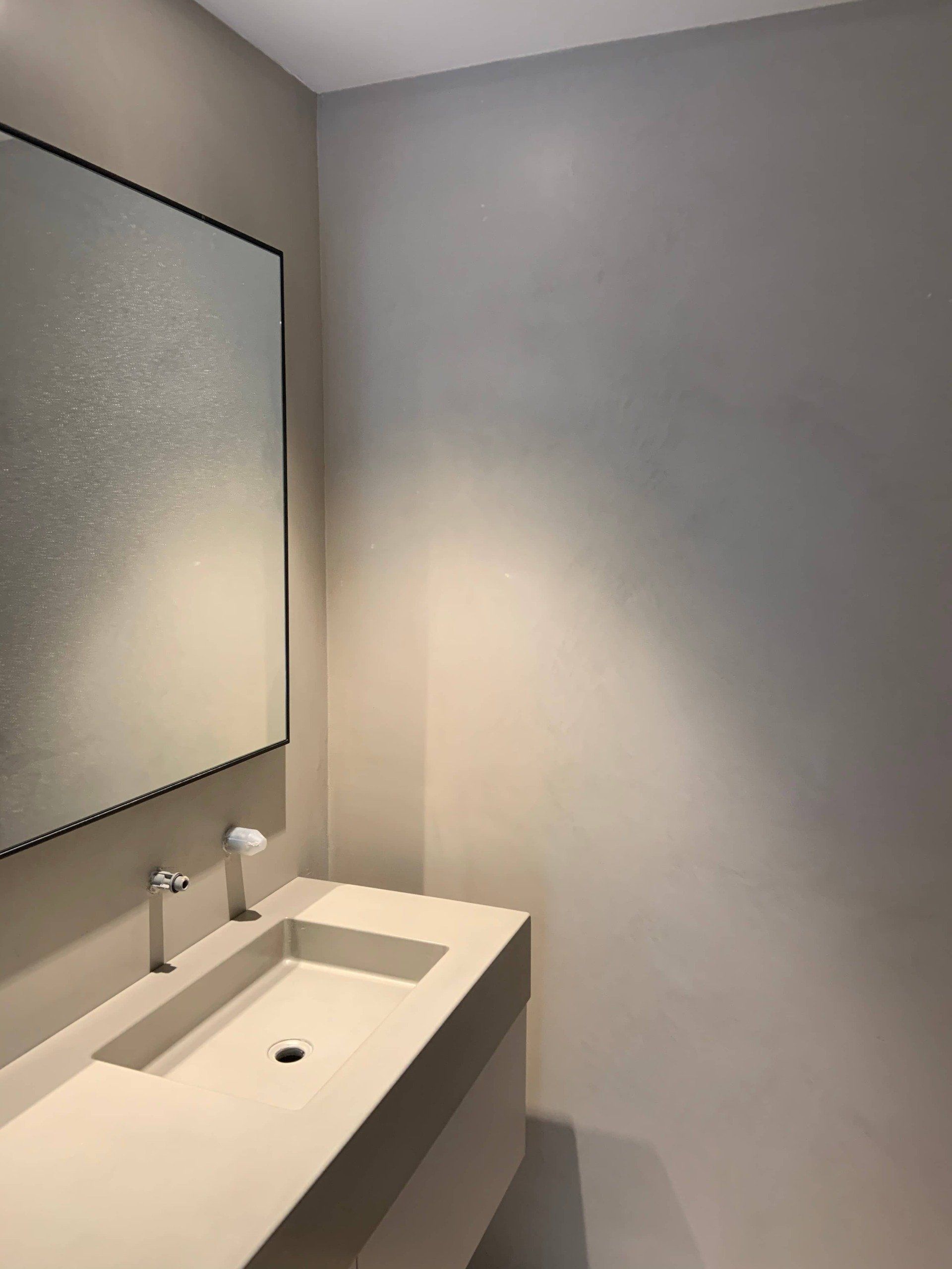 Bathroom With Venetian Plastered Wall — Gallery in Byron Bay, NSW