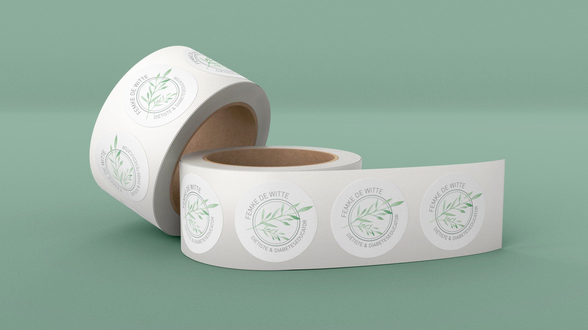 Stickers op rol Diëtiste Femke De Witte