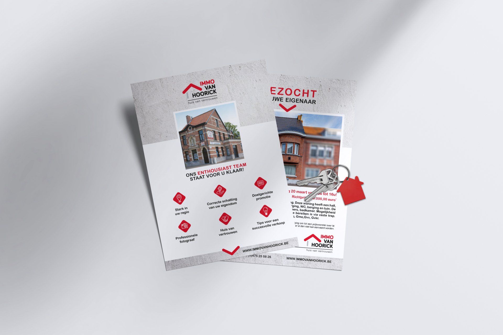 Postbedeling flyer Immo Immo van Hoorick