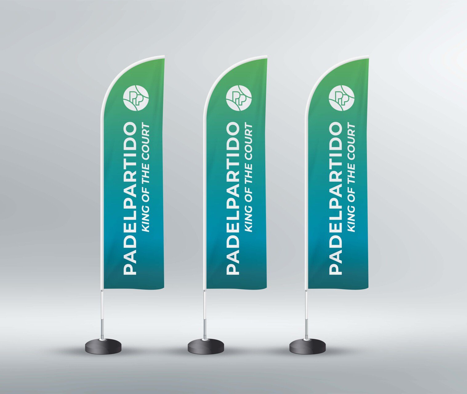 Grootformaat banners banner beachvlag vlag padelpartido padel