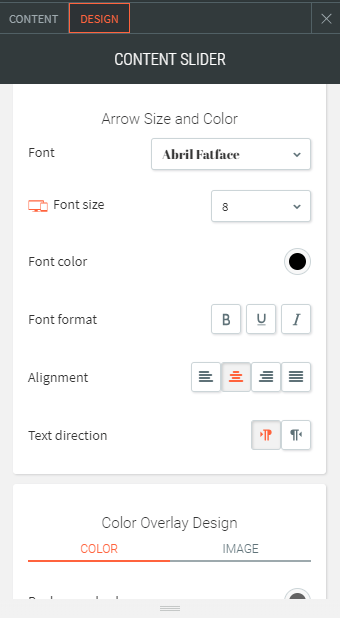 content slider widget