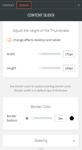 content slider widget