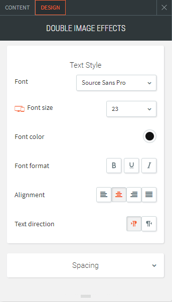 double image effects widget